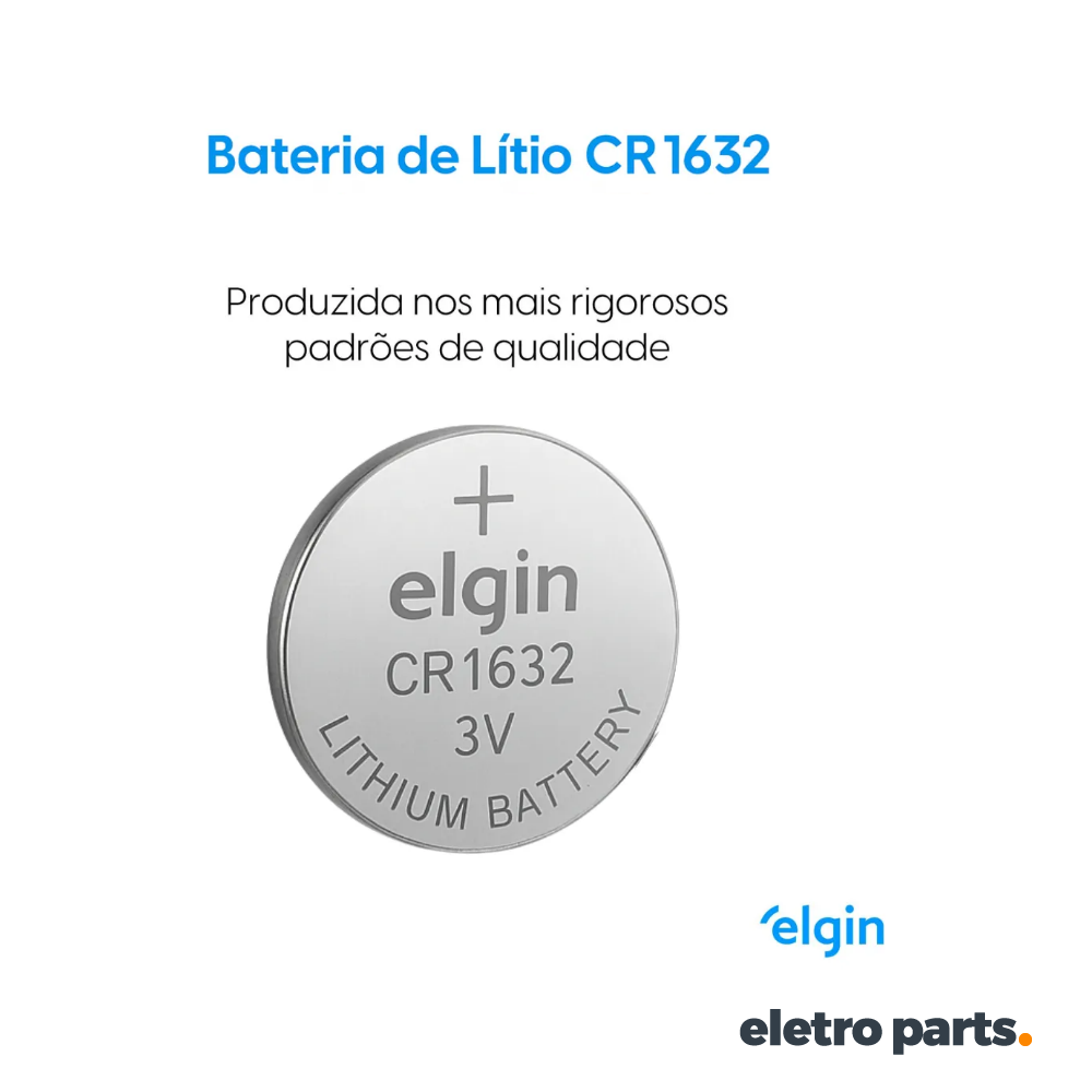 Bateria CR1632 3V Lithium Elgin