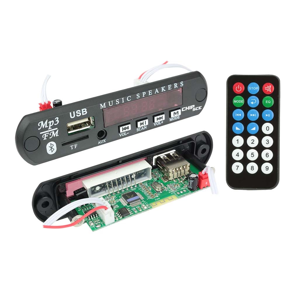 Placa MP3 USB para Painel c/ Bluetooh e Controle Remoto