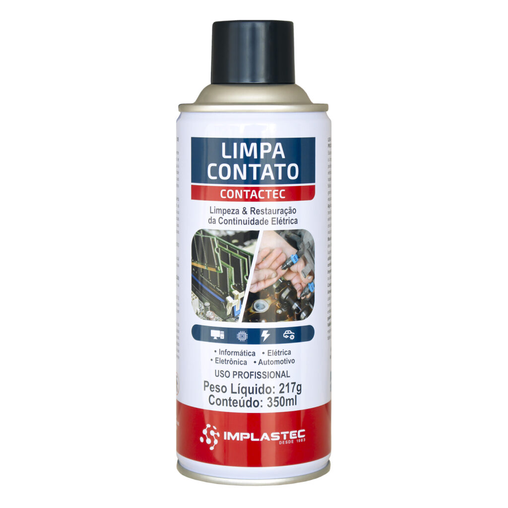 Limpa Contato Elétrico Contactec Spray c/ 350ml - Implastec ...