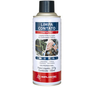 Limpa Contato Elétrico Contactec Spray c/ 350ml - Implastec