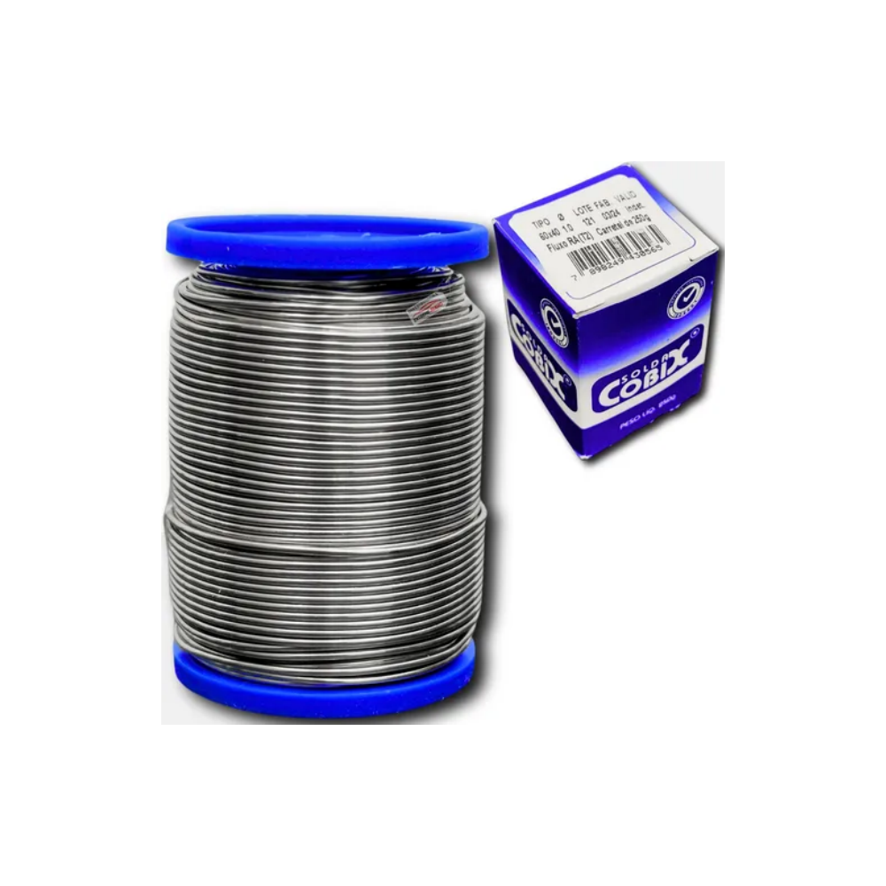 Solda Cobix 1,00mm 60×40 (SnxPb) Carretel com 250g - Imagem 2