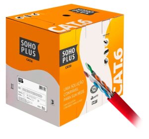 Cabo de Rede CAT6 SOHO PLUS Vermelho - Metro