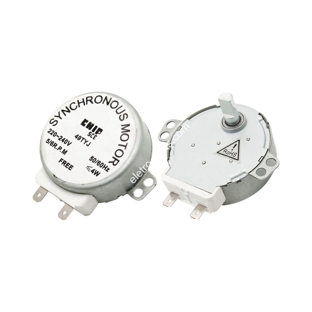 Motor de Sincronismo p/ Forno de Microondas 220V - Eixo Metálico