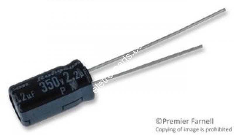 Capacitor Eletrolítico 2,2uF x 350V 105º - Unidade