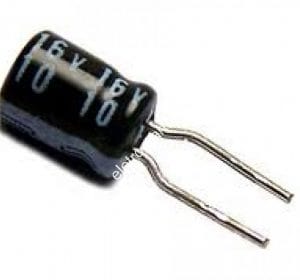 Capacitor Eletrolítico 10uF x 16V 105º - Unidade