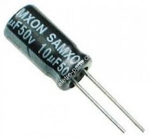 Capacitor Eletrolítico 10uF x 50V 105º – Unidade