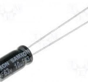 Capacitor Eletrolítico 10uF x 63V 105º – Unidade