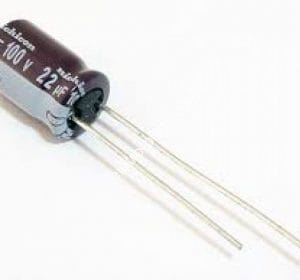 Capacitor Eletrolítico 22uF x 100V 105º – Unidade