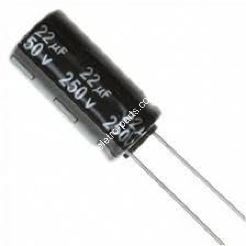 Capacitor Eletrolítico 2,2uF x 250V 105º – Unidade