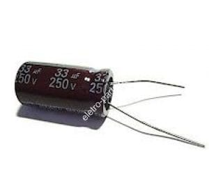 Capacitor Eletrolítico 33uF x 250V 105º – Unidade
