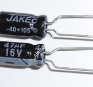Capacitor Eletrolítico 47uF x 16V 105º – Unidade