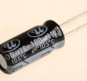 Capacitor Eletrolítico 100uF x 16V 105º – Unidade