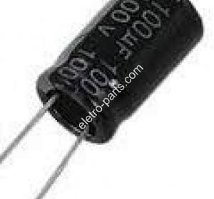 Capacitor Eletrolítico 100uF x 100V 105º – Unidade