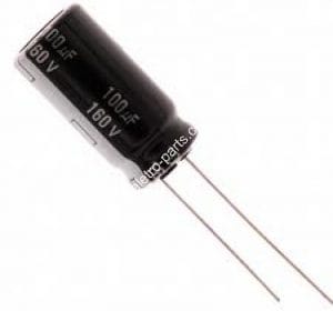 Capacitor Eletrolítico 100uF x 160V 105º – Unidade