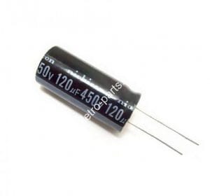 Capacitor Eletrolítico 120uF x 450V 105º - Unidade