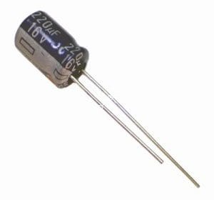 Capacitor Eletrolítico 220uF x 16V 105º - Unidade