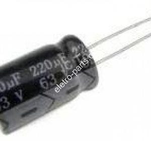 Capacitor Eletrolítico 220uF x 63V 105º - Unidade