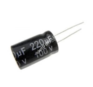 Capacitor Eletrolítico 220uF x 100V 105º - Unidade