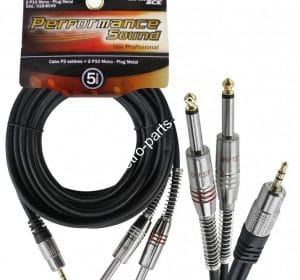 Cabo P2 Stereo x 2 P10 Stereo