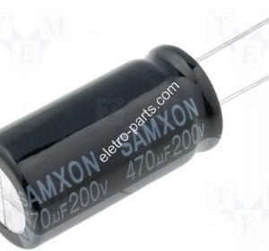 Capacitor Eletrolítico 470uF x 200V 105º – Unidade