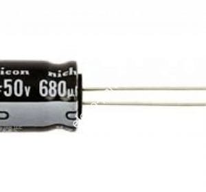 Capacitor Eletrolítico 680uF x 50V 105º - Unidade