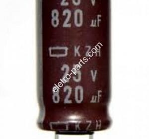 Capacitor Eletrolítico 820uF x 25V 105º - Unidade - Unidade