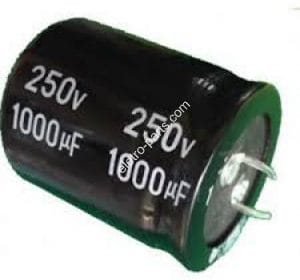 Capacitor Eletrolítico 1.000uF x 250V 105º - Unidade
