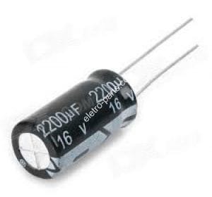 Capacitor Eletrolítico 2.200uF x 16V 105º - Unidade