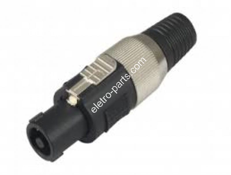 Plug Speakon Macho com Corpo Metálico