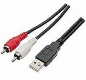 Cabo USB x 2RCA
