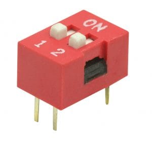 Chave Dip Switch com 2 Vias - KF1001-02