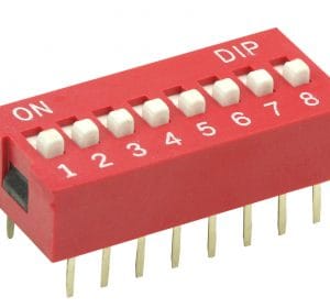 Chave Dip Switch com 8 Vias - KF1001-08W