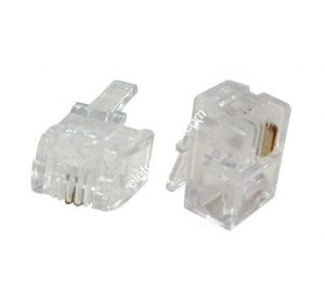 Conector Modular RJ11 4P4