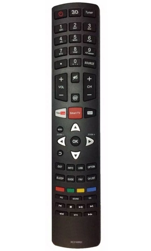 Controle Remoto TV Smart Philco RC3100R01