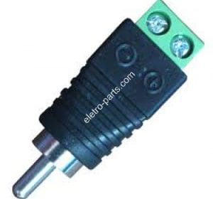 Plug RCA Macho com Borne KRE2