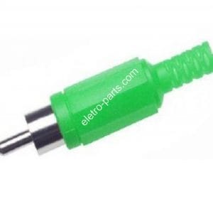 Plug RCA Plástico - Verde