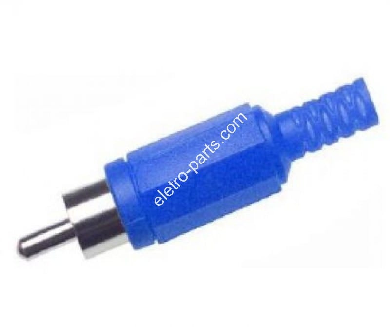 Plug RCA Plástico - Azul