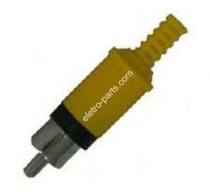 Plug RCA Plástico - Amarelo