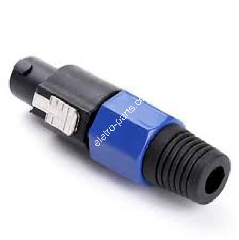 Plug Speakon Macho c/ Trava - Azul