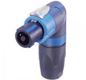 Plug Speakon Macho 90º com Trava - Super Qualidade