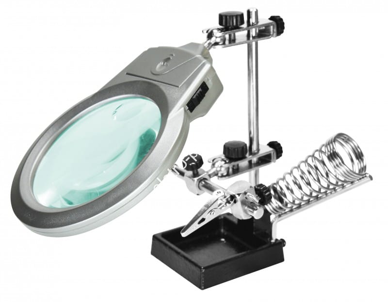 Suporte p/ Placa e Ferro c/ Lupa