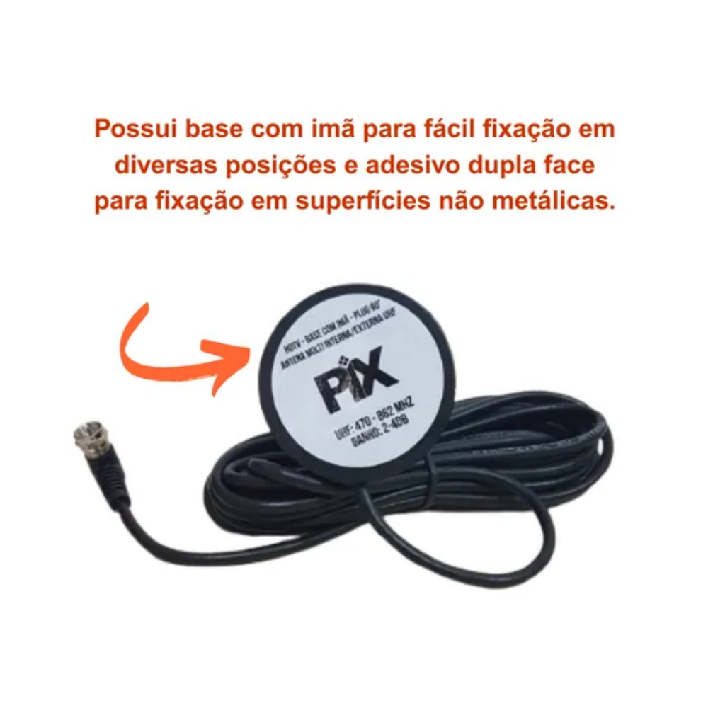 Antena Interna Digital HDTV - 1,80 Metros - Imagem 5