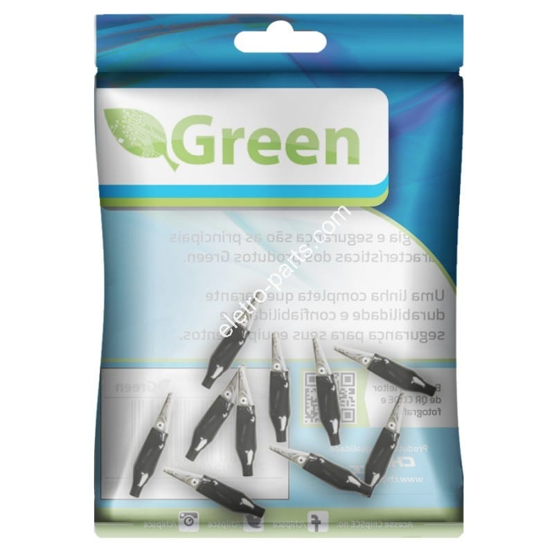 Garra Jacaré 5A com 28mm Preta c/ Capa Protetora - Imagem 2