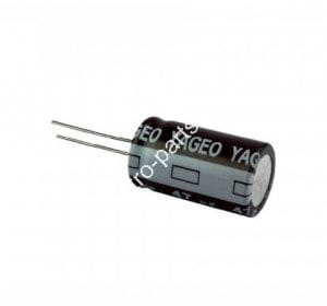 Capacitor Eletrolítico 0,47uF x 160V - 105º - Unidade