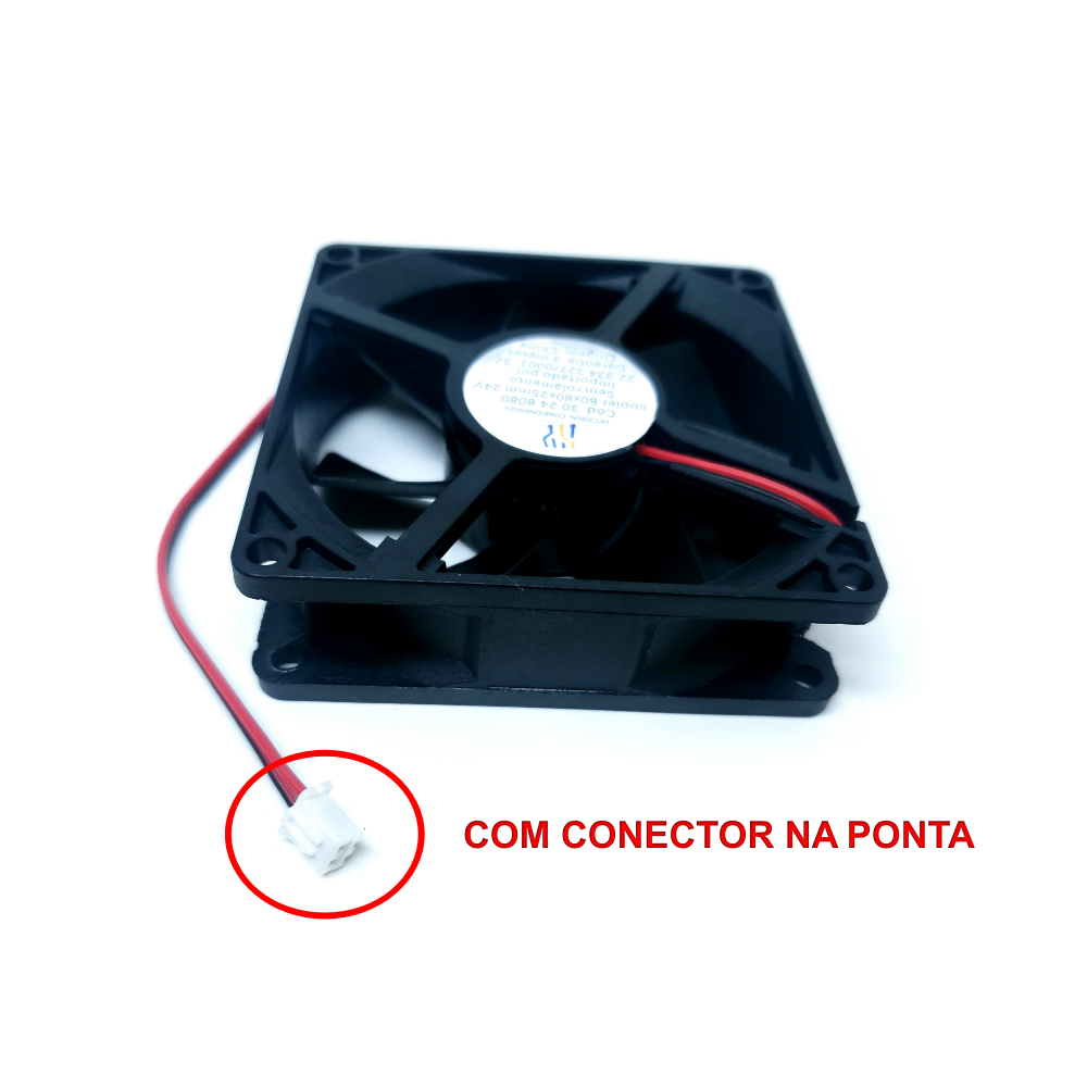 Cooler 80x80x25mm / 24 Volts - Imagem 3