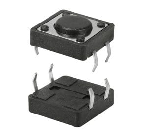 Chave de Toque 4 Terminais 12 x 12 x 4,3mm