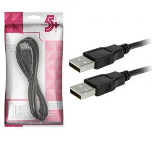 Cabo USB Macho x USB Macho 2.0 com 1,80M