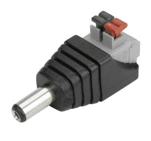 Plug P4 Macho 2,1x5,5mm com Borne Engate Rápido