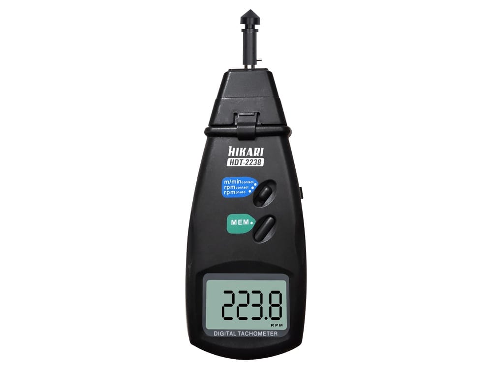 Tacômetro 2 em 1 Ótico e Contato HDT-2238 Hikari