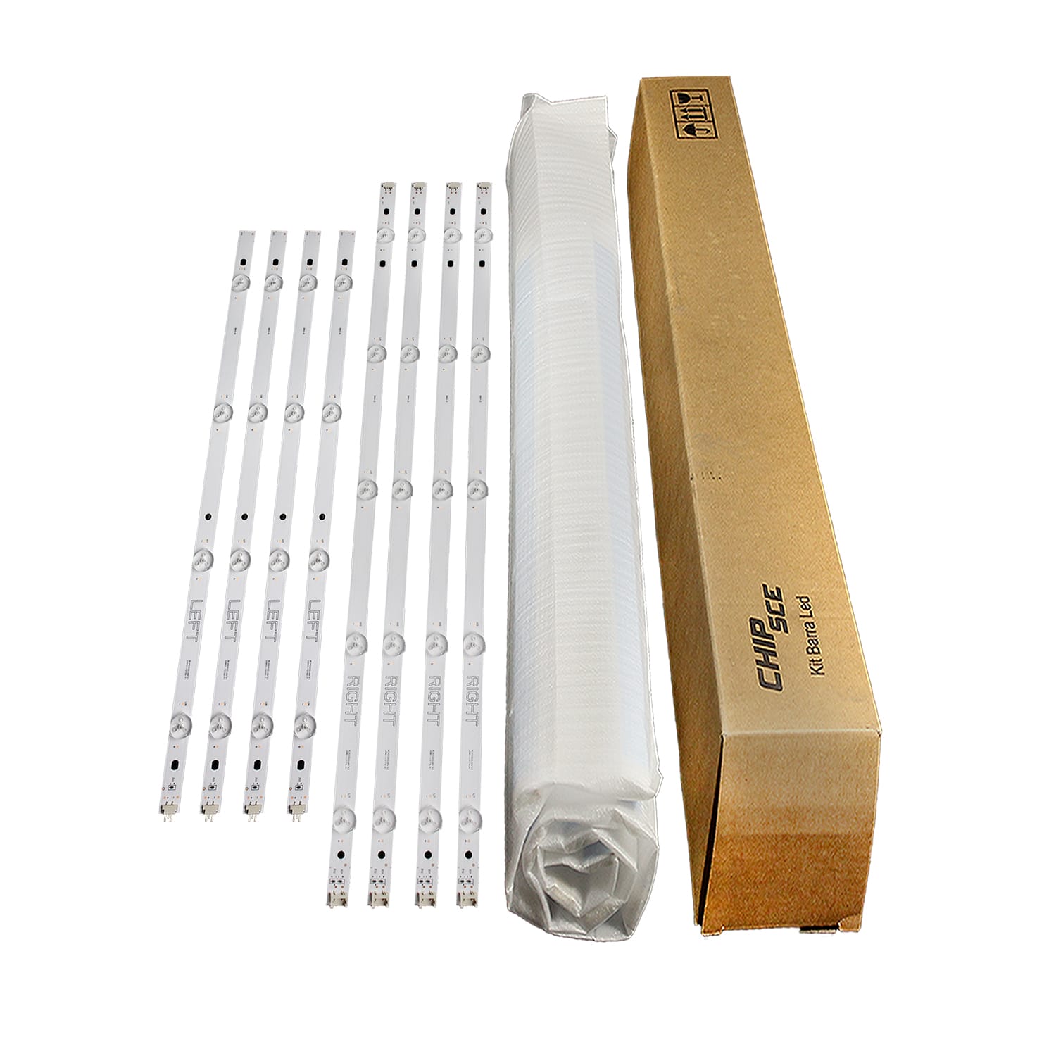 Barra de Led LG 49LJ5500 / 49UK6750 / 49LJ6300 - Kit com 8 Barras - Imagem 4